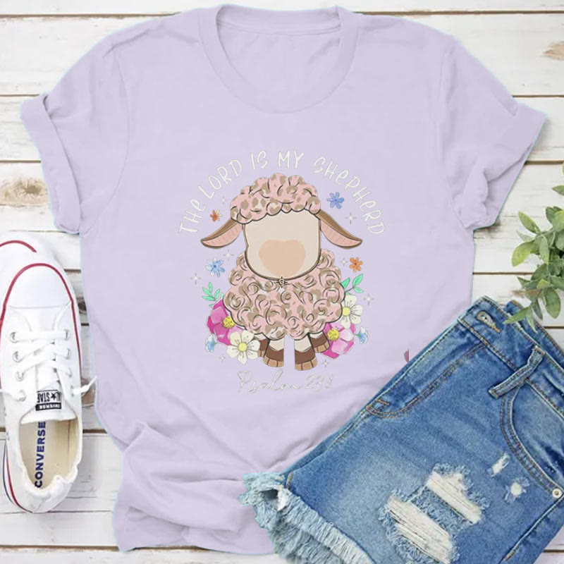 Christianartworkshop The Lord Is My Shepherd Christian T-Shirt - Purple - 2XL - image 8