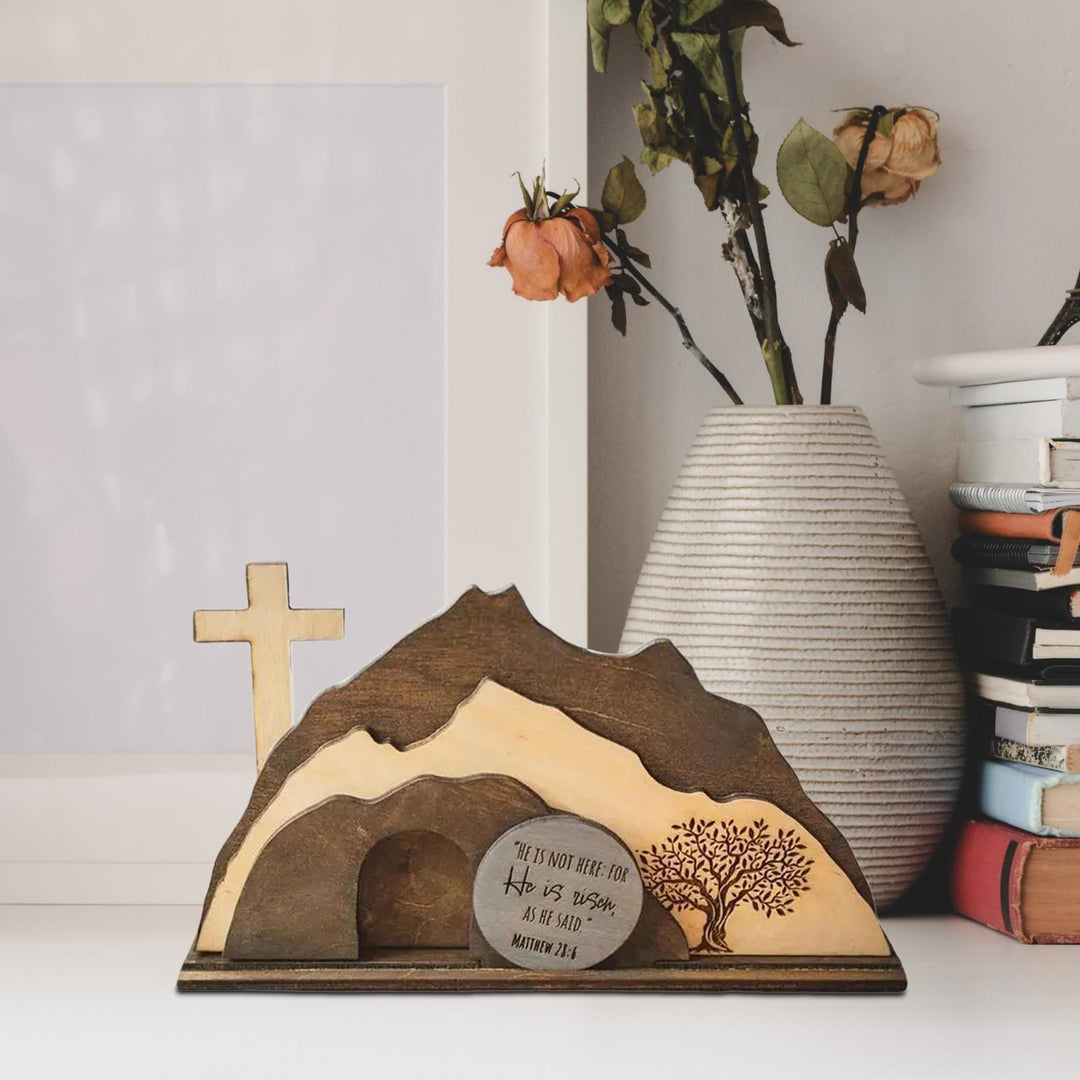 Christianartworkshop Easter wooden crafts decoration：A Tribute to Faith and Hope