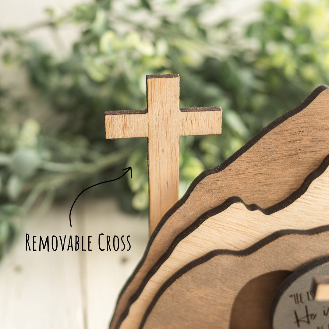 Christianartworkshop Easter wooden crafts decoration：A Tribute to Faith and Hope