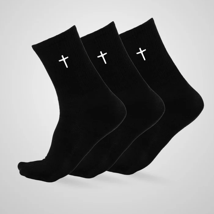 Christianartworkshop Christian Faith Cotton Socks — Grace in Every Step