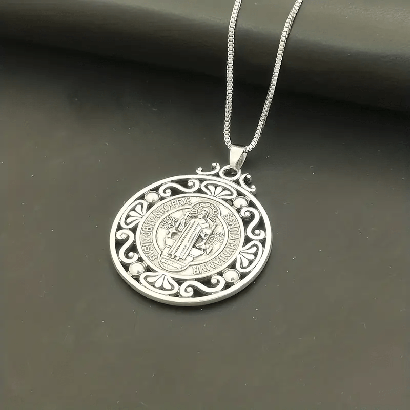 FREE Today: St. Benedict Medal Exquisite Crafted Necklace: A Symbol of Faith & Protection