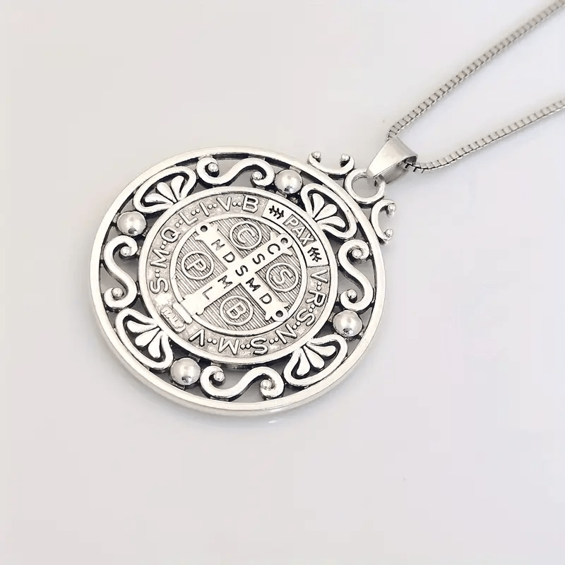 FREE Today: St. Benedict Medal Exquisite Crafted Necklace: A Symbol of Faith & Protection