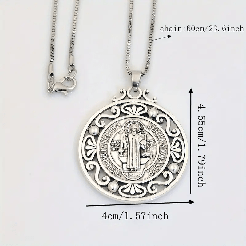 FREE Today: St. Benedict Medal Exquisite Crafted Necklace: A Symbol of Faith & Protection