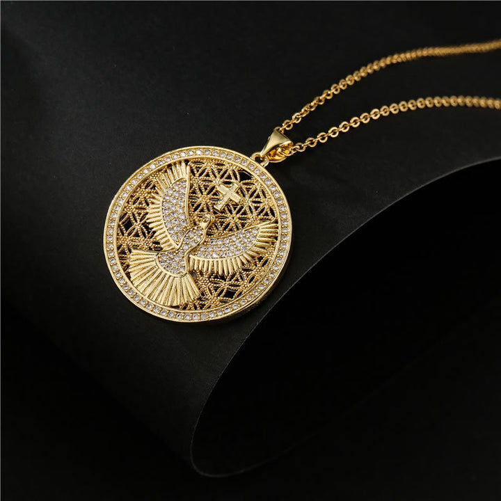 FREE Today: Holy Spirit Dove Heavenly Sparkle Necklace: A Radiant Symbol of Faith