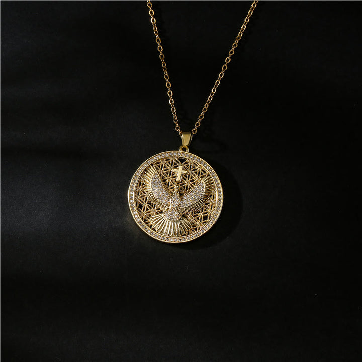 FREE Today: Holy Spirit Dove Heavenly Sparkle Necklace: A Radiant Symbol of Faith