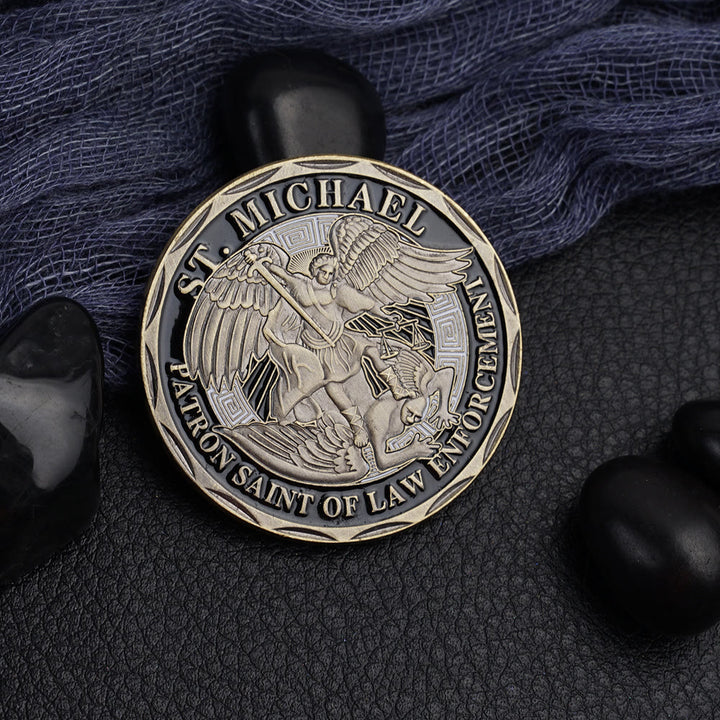 FREE Today: Archangel St. Michael and the Devil Protection Strengthen Connection Coin