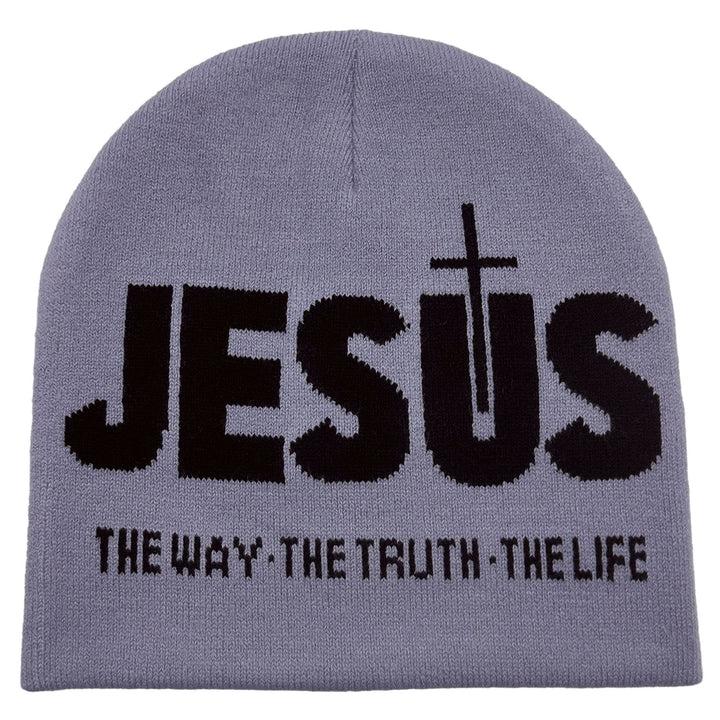 Christianartworkshop JESUS Jacquard Autumn/Winter Outdoor Cycling Knit Hat