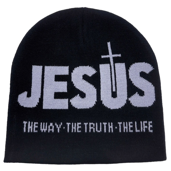 Christianartworkshop JESUS Jacquard Autumn/Winter Outdoor Cycling Knit Hat