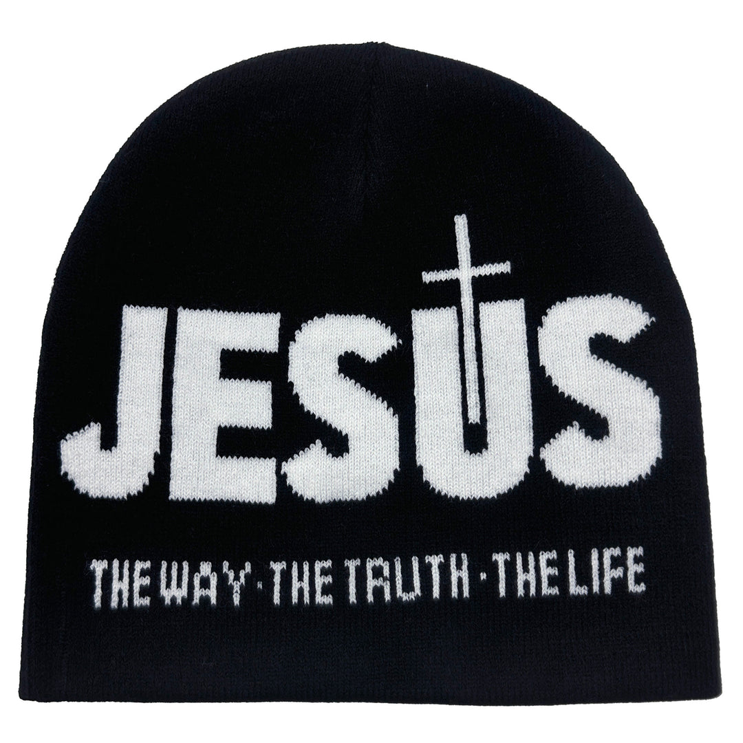 Christianartworkshop JESUS Jacquard Autumn/Winter Outdoor Cycling Knit Hat