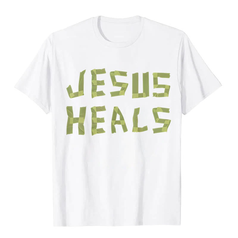 Christianartworkshop Jesus Heals Graphic T-Shirt - White - 2XL - image 2