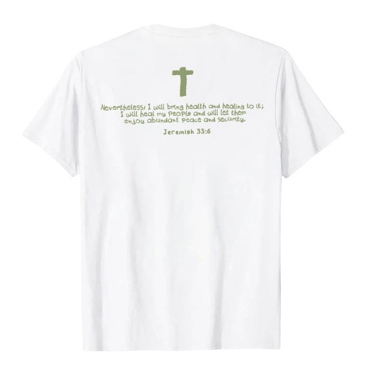 Christianartworkshop Jesus Heals Graphic T-Shirt - image 3