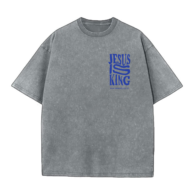 Christianartworkshop Jesus Is King Graphic T-Shirt - image 5