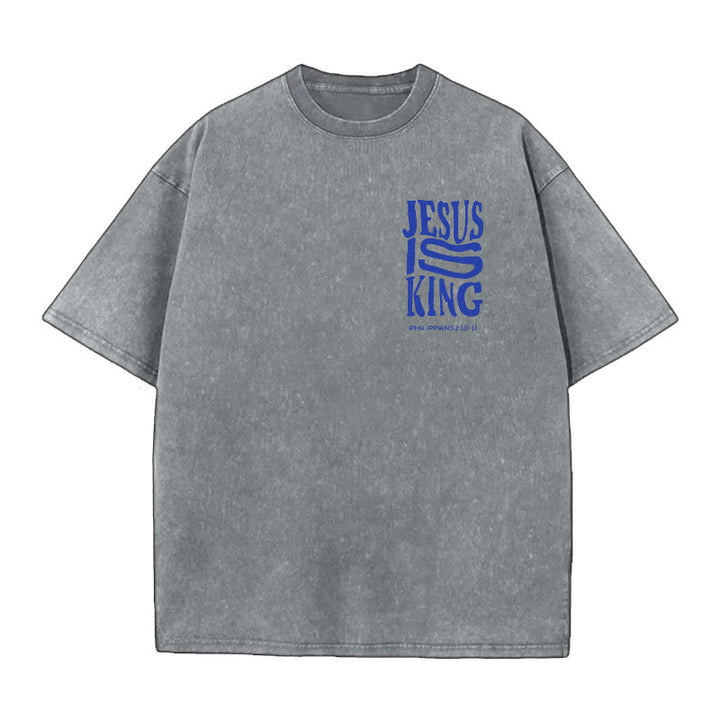 Christianartworkshop Jesus Is King Graphic T-Shirt - image 5