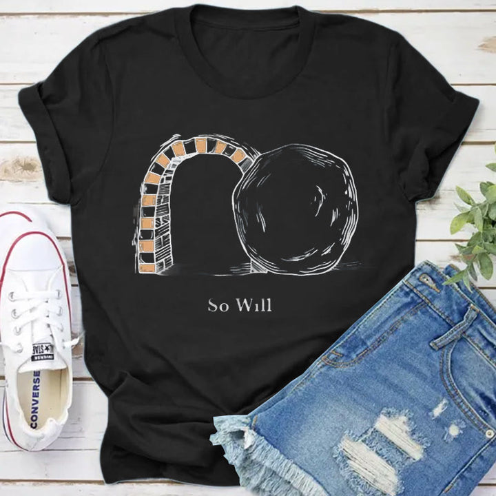 Christianartworkshop So Will I Christian T-Shirt - Black - 2XL - image 5