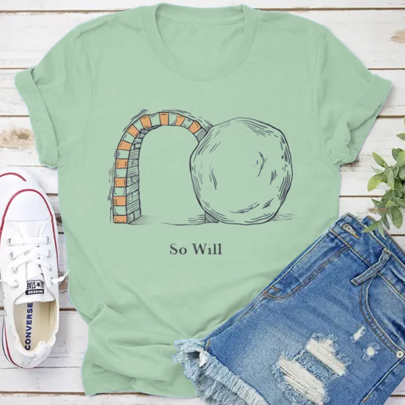 Christianartworkshop So Will I Christian T-Shirt - Grass Green - 2XL - image 9