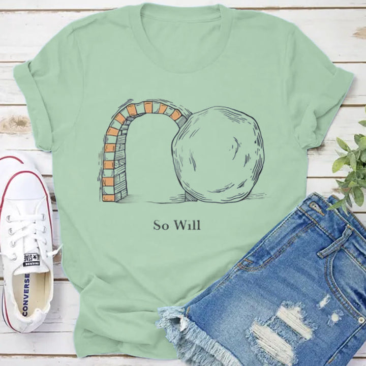 Christianartworkshop So Will I Christian T-Shirt - Grass Green - 2XL - image 9