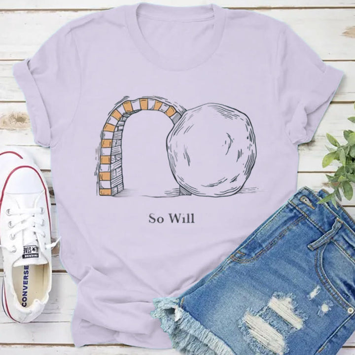 Christianartworkshop So Will I Christian T-Shirt - Purple - 2XL - image 8