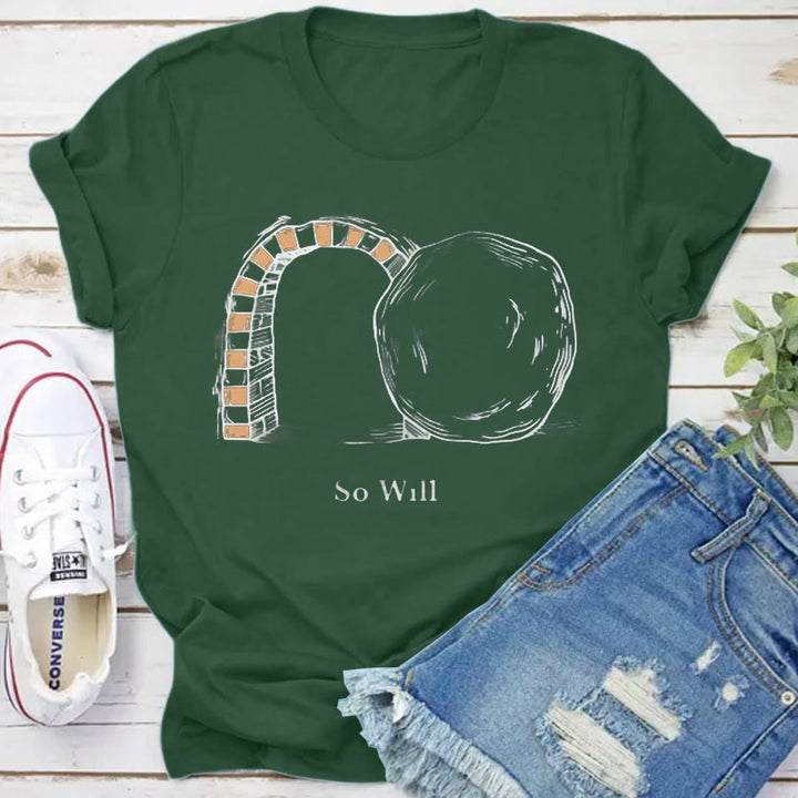 Christianartworkshop So Will I Christian T-Shirt - Dark Green - 2XL - image 10