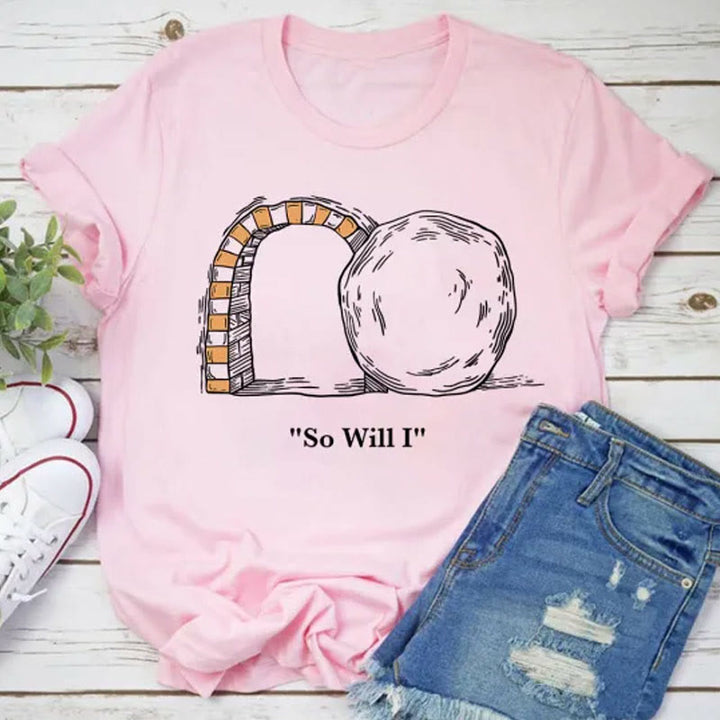 Christianartworkshop So Will I Christian T-Shirt - Pink - 2XL - image 7