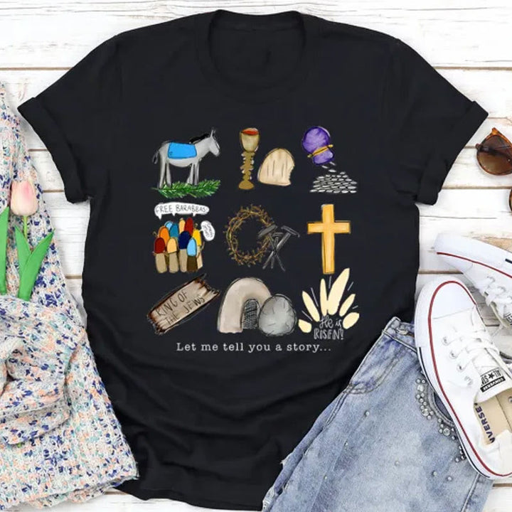 Christianartworkshop Let Me Tell You a Story T-Shirt - Black - 2XL - image 1