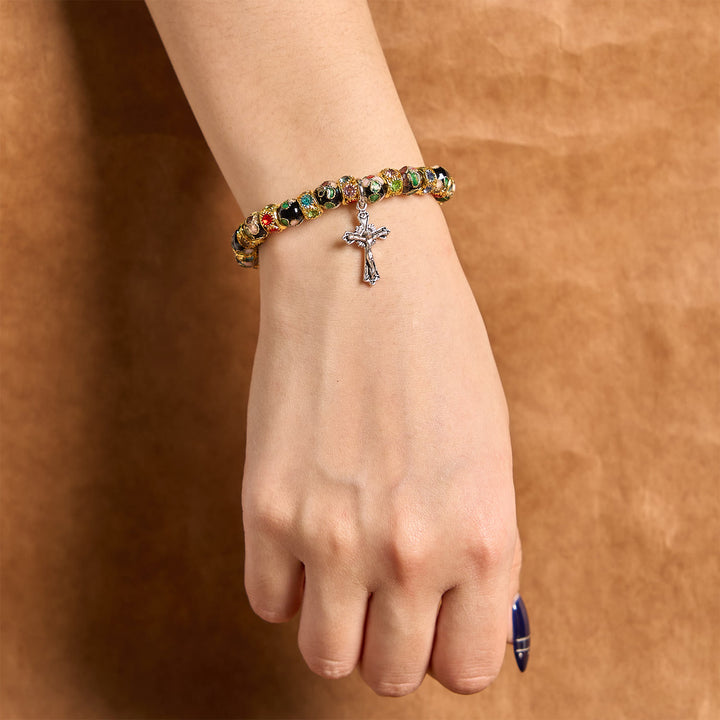 FREE Today: Handcrafted Cloisonné Beads Timeless Faith Bracelet: A Testament of Christ's Presence - image 16