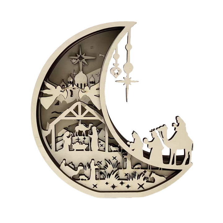 Christianartworkshop Easter Nativity Wooden Desktop Ornament - A Symbol of Hope and Renewal
