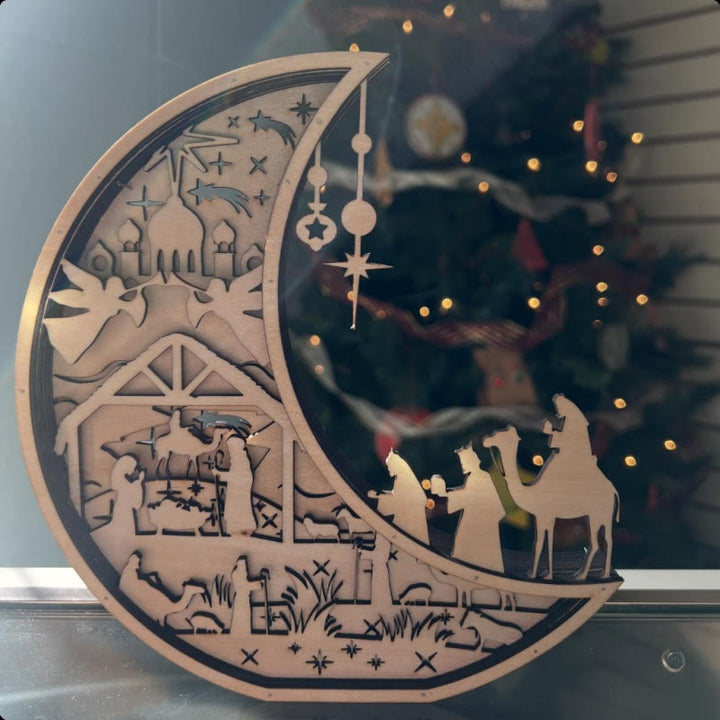 Christianartworkshop Easter Nativity Wooden Desktop Ornament - A Symbol of Hope and Renewal