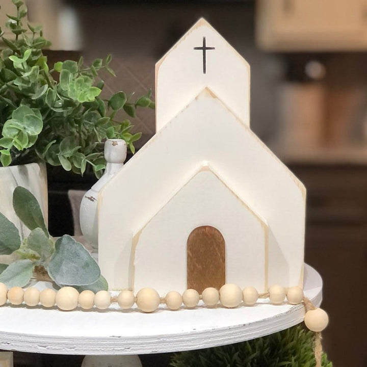 Christianartworkshop 3pcs/set "He Is Risen" Wooden Easter Dekstop Decor Ornament