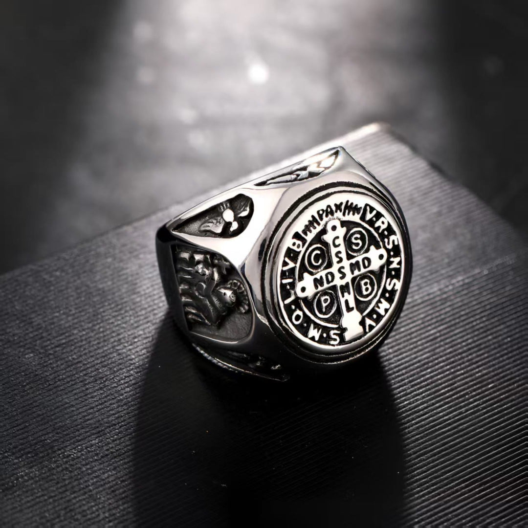 Christianartworkshop St. Benedict Cross Faith Ring: A Symbol of Loving Gift - image 5