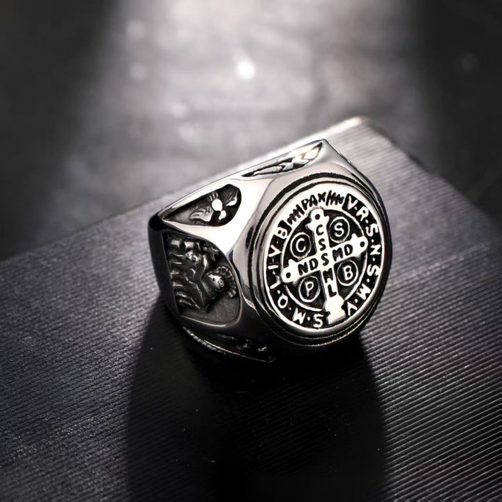 Christianartworkshop St. Benedict Cross Faith Ring: A Symbol of Loving Gift - image 5