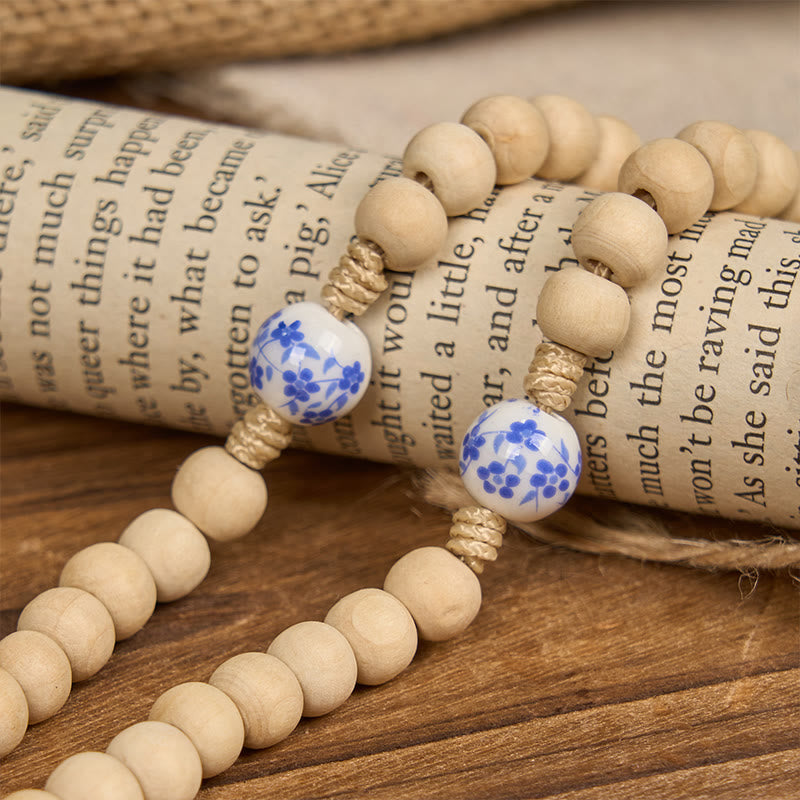 Christianartworkshop PRAYERFUL FAITH: Handmade Wooden Ceramics Beads Miraculous Medal Rosary - image 5