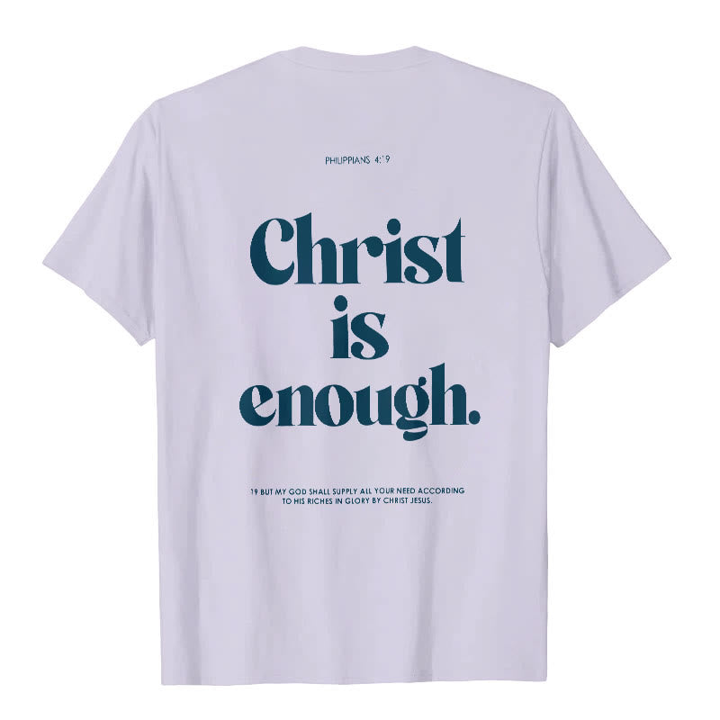 Christianartworkshop Christ Is Enough T-Shirt - Purple - 2XL - image 14