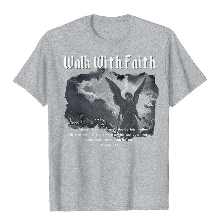 Christianartworkshop Walk With Faith T-Shirt - Grey - 2XL - image 8