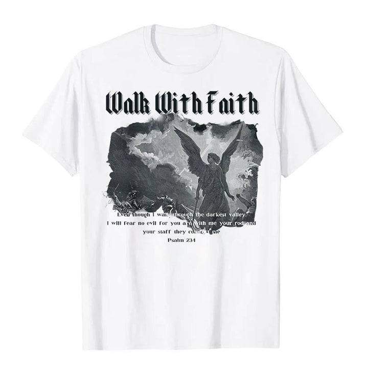 Christianartworkshop Walk With Faith T-Shirt - White - 2XL - image 1