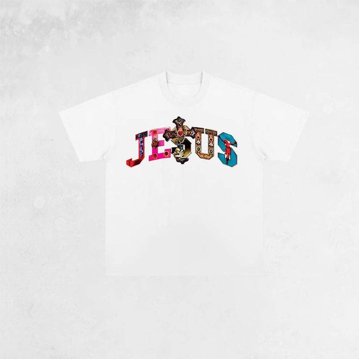 Christianartworkshop Retro Vintage Graphic Jesus T-Shirt