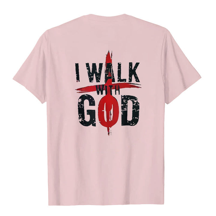 Christianartworkshop I'll Walk With God T-Shirt - image 14