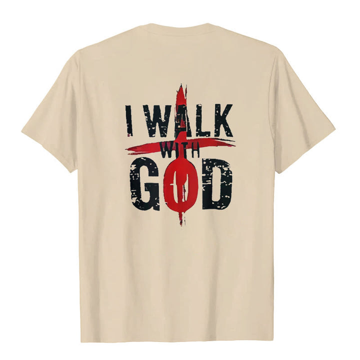 Christianartworkshop I'll Walk With God T-Shirt - image 8