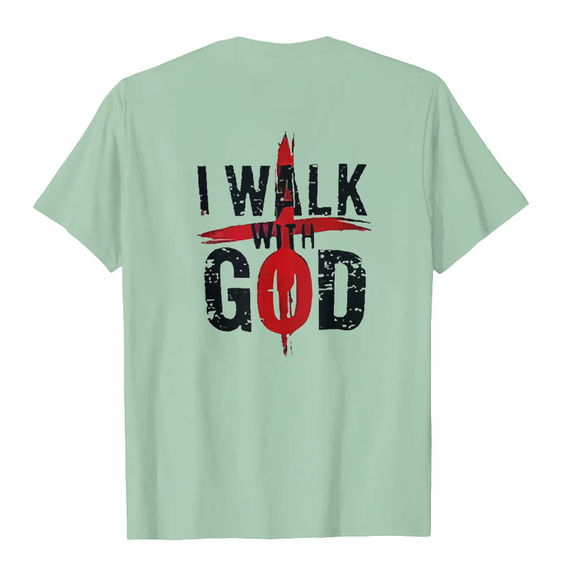 Christianartworkshop I'll Walk With God T-Shirt - image 17