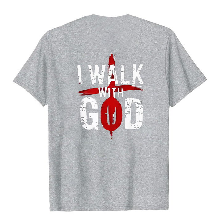Christianartworkshop I'll Walk With God T-Shirt - image 26