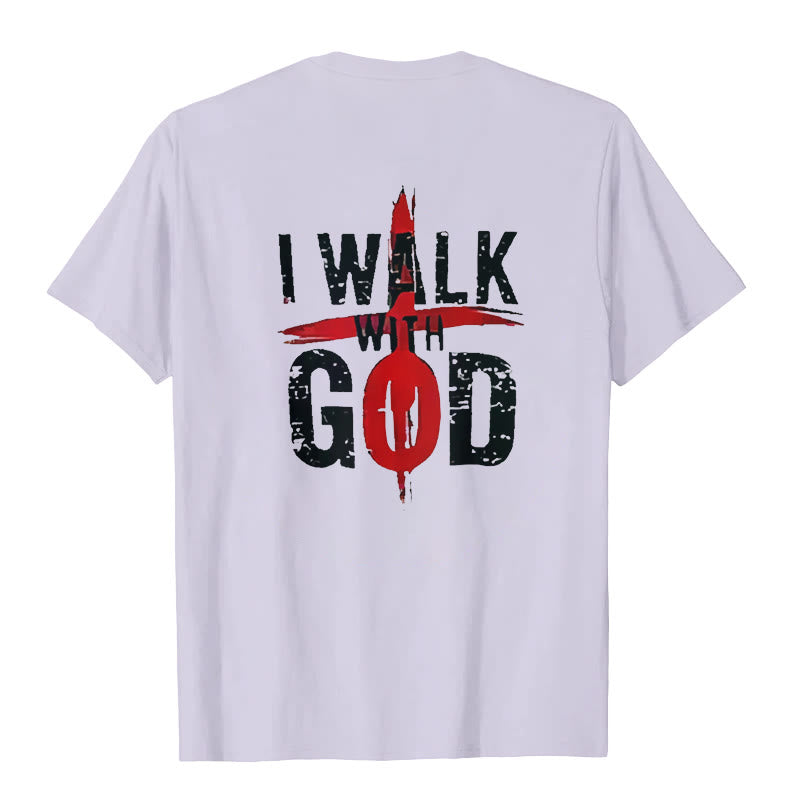Christianartworkshop I'll Walk With God T-Shirt - image 23