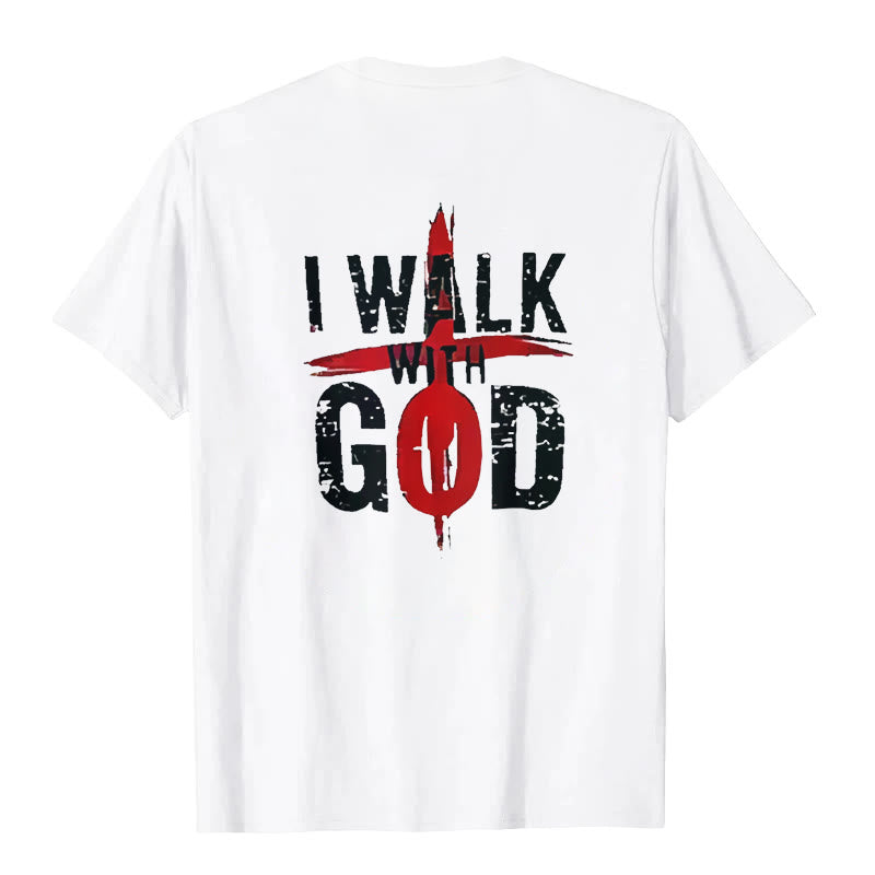 Christianartworkshop I'll Walk With God T-Shirt - image 2