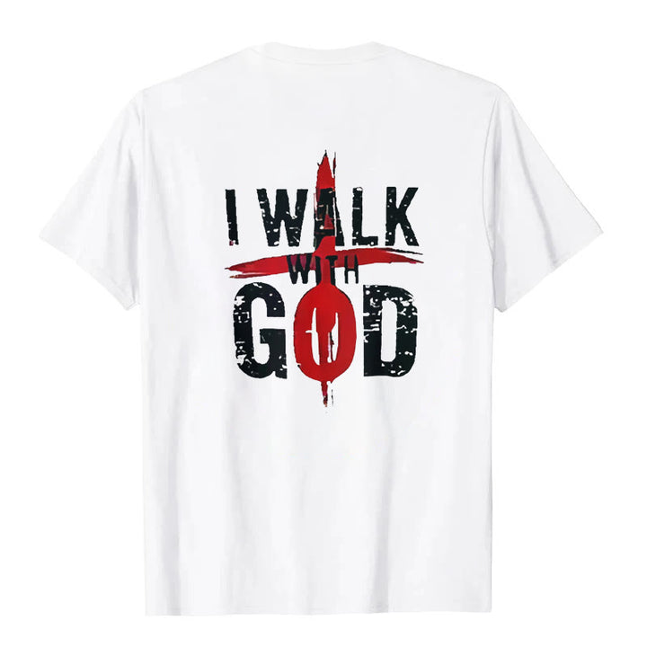 Christianartworkshop I'll Walk With God T-Shirt - image 2