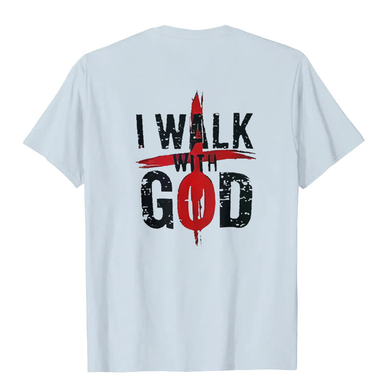 Christianartworkshop I'll Walk With God T-Shirt - image 11