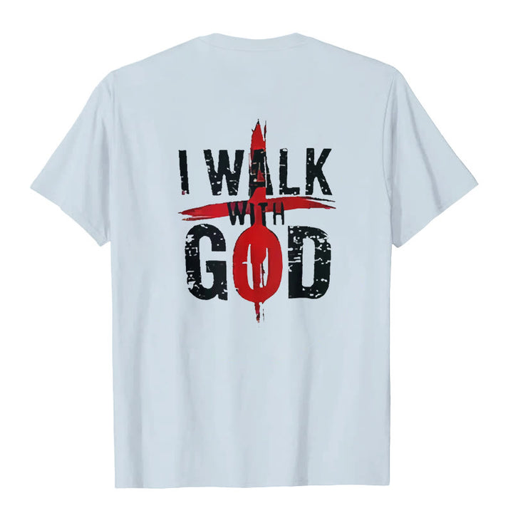Christianartworkshop I'll Walk With God T-Shirt - image 11