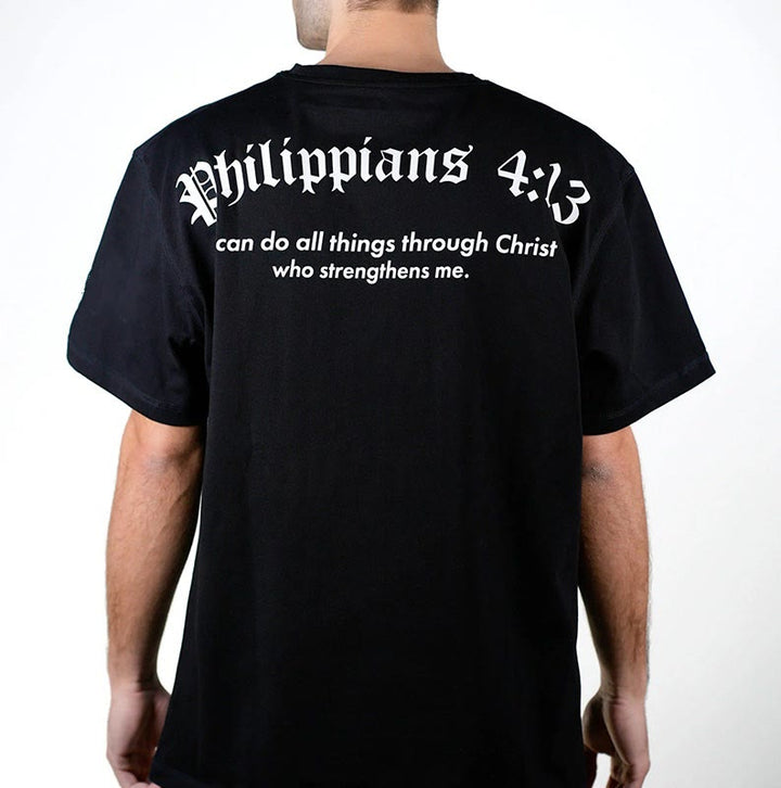 Christianartworkshop Philippians 4:13 "I Can Do All Things" Strength T-Shirt - image 3
