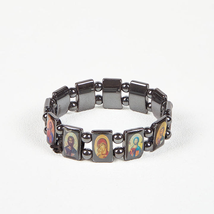 FREE Today: Obsidian Saint Icon Special Made Divine Guardians Bracelet: A Spiritual Heirloom