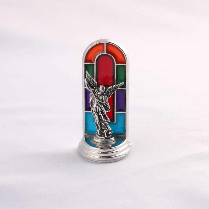 Christianartworkshop 6pcs/set Church Stained Glass Style Saint Icon Divine Grace Statue Dekstop Ornament