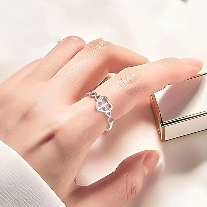 FREE Today: Heart Cross Faith - Bonded Ring: With God, All Things Are Possible