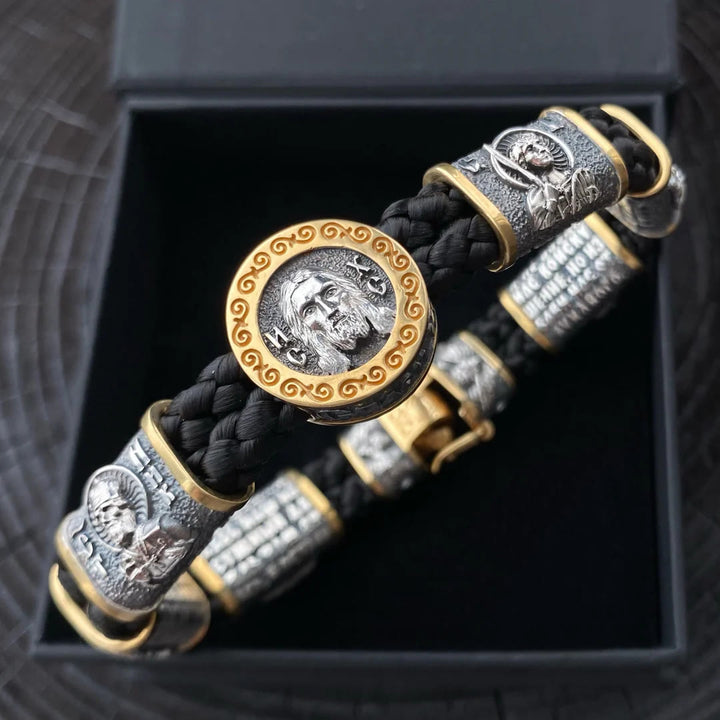 Christianartworkshop 2colors Jesus Christ Divine Bracelet: A Symbol of Holy Reverence