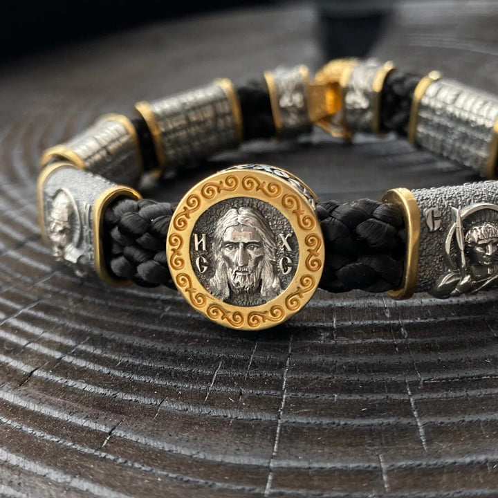 Christianartworkshop 2colors Jesus Christ Divine Bracelet: A Symbol of Holy Reverence